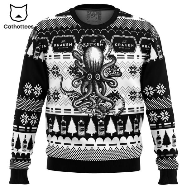 Kraken Black Spiced Rum Ugly Christmas Sweater