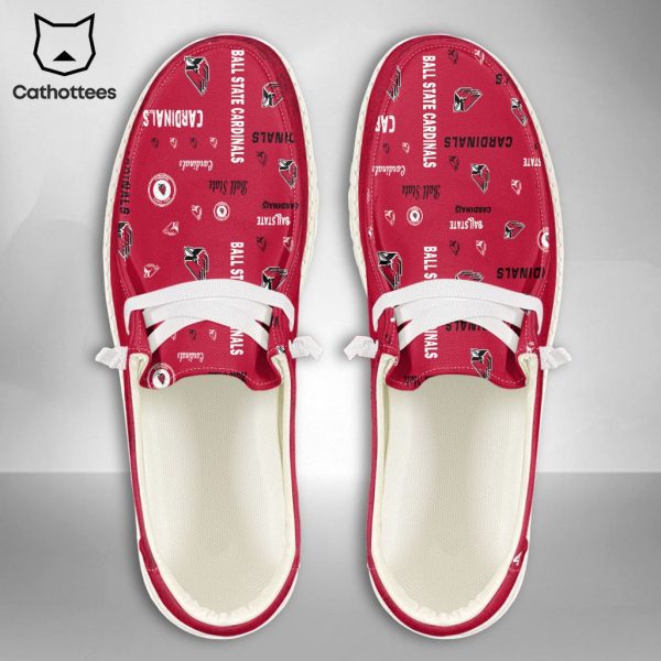 LIMITED NCAA Ball State Cardinals Custom Name Hey Dude Shoes