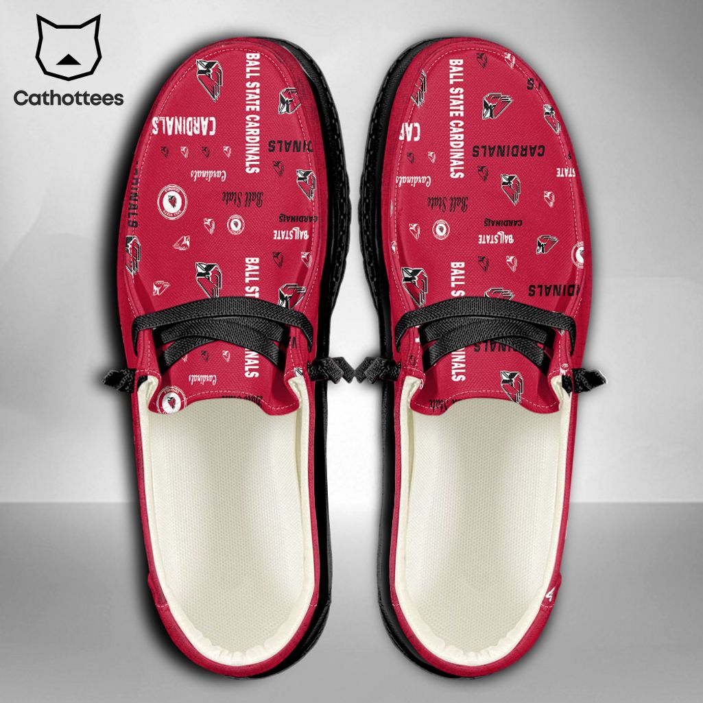 LIMITED NCAA Ball State Cardinals Custom Name Hey Dude Shoes