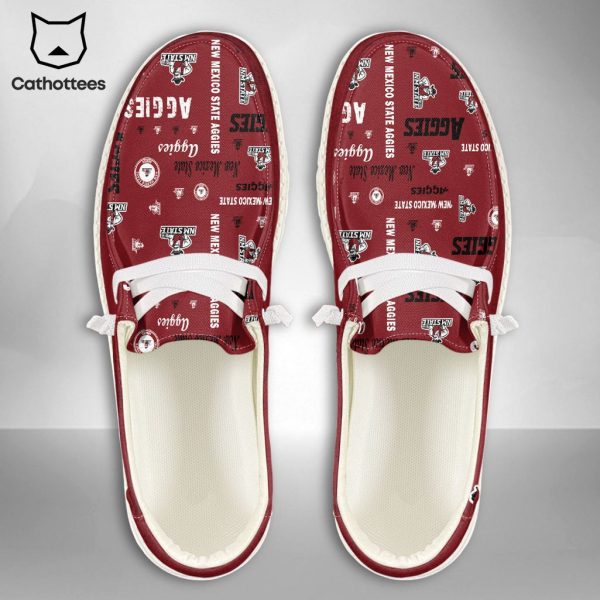 LIMITED NCAA New Mexico State Aggies Custom Name Hey Dude Shoes