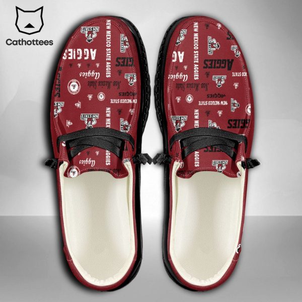 LIMITED NCAA New Mexico State Aggies Custom Name Hey Dude Shoes