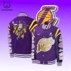 Personalized Los Angeles Lakers Basketball Baseball Jacket