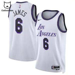 Los Angeles Lakers James 6 Nike Logo Design Jersey Tanktop