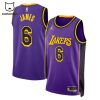 Los Angeles Lakers James 6 Nike Logo Design Jersey Tanktop