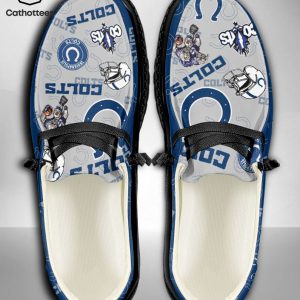 LUXURY NFL Indianapolis Colts  Custom Name Hey Dude Shoes