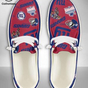 LUXURY NFL New York Giants  Custom Name Hey Dude Shoes