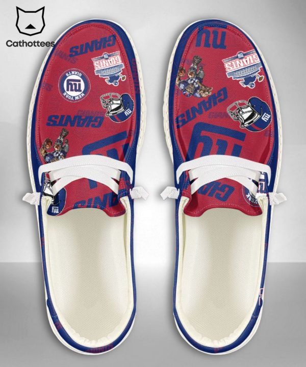 LUXURY NFL New York Giants  Custom Name Hey Dude Shoes