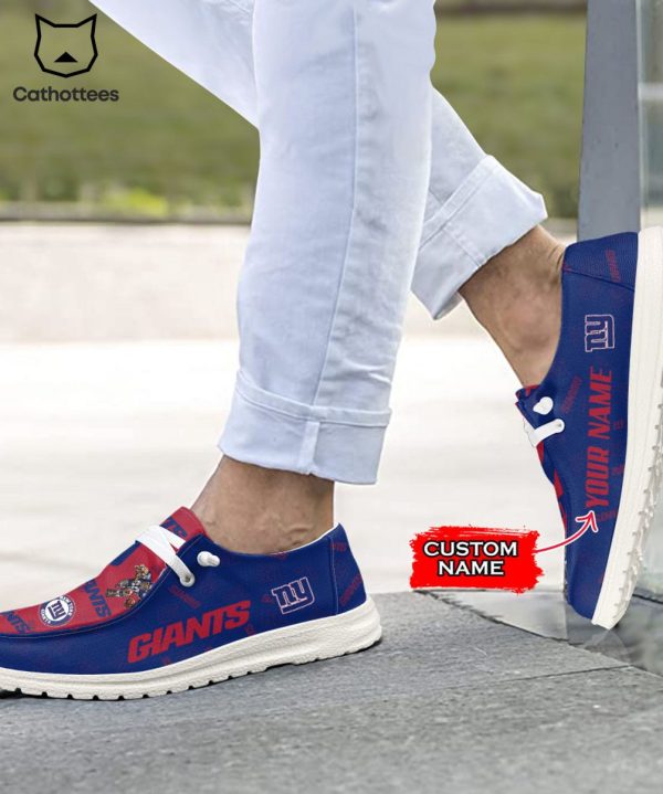 LUXURY NFL New York Giants  Custom Name Hey Dude Shoes