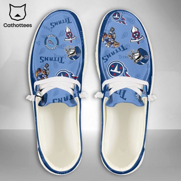 LUXURY NFL Tennessee Titans Custom Name Hey Dude Shoes