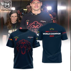 Max Verstappen World Champion 2023 Mascot Design 3D Hoodie