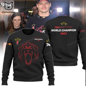 Max Verstappen World Champion 2023 Mascot Design 3D Hoodie