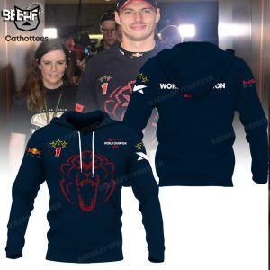 Max Verstappen World Champion RedBull Logo 2023 3D Hoodie