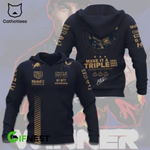 Max Verstappen World Champion Take It A Triple Srivers World Champion 3D Hoodie