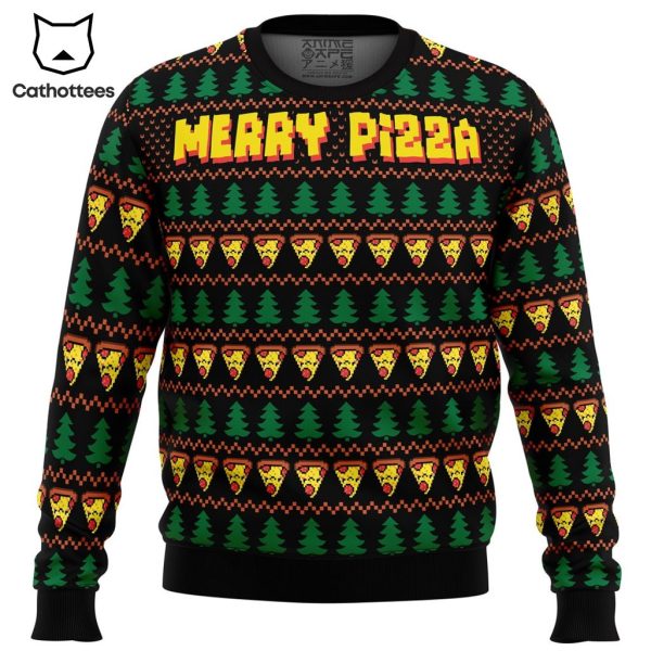 Merry Pizza Ugly Christmas Sweater