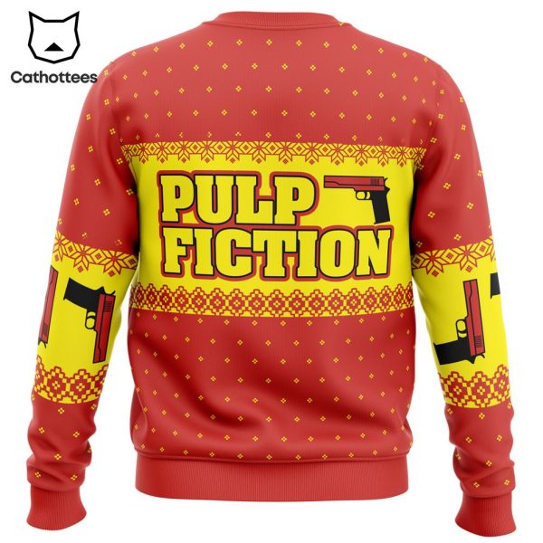 Merry Xmas Again Pulp Fiction Ugly Christmas Sweater