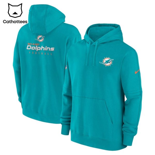 Miami Dolphins Football Nike Logo Blue Mix Orange Design 3D Hoodie