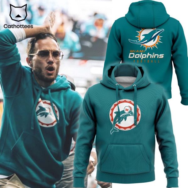 Miami Dolphins NFL Nike Logo Blue Design 3D Hoodie