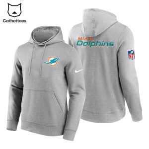 Miami Dolphins NFL Nike Logo Gray Design 3D Hoodie