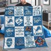 Keep Calm And Lets Go Bills Mascot Design Quilt Blanket