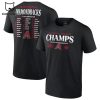 National League Champions 2023 NLCS Player List Arizona Diamondbacks Logo Red Design 3D T-Shirt