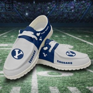 NCAA BYU Cougars Hey Dude Shoes – Custom name