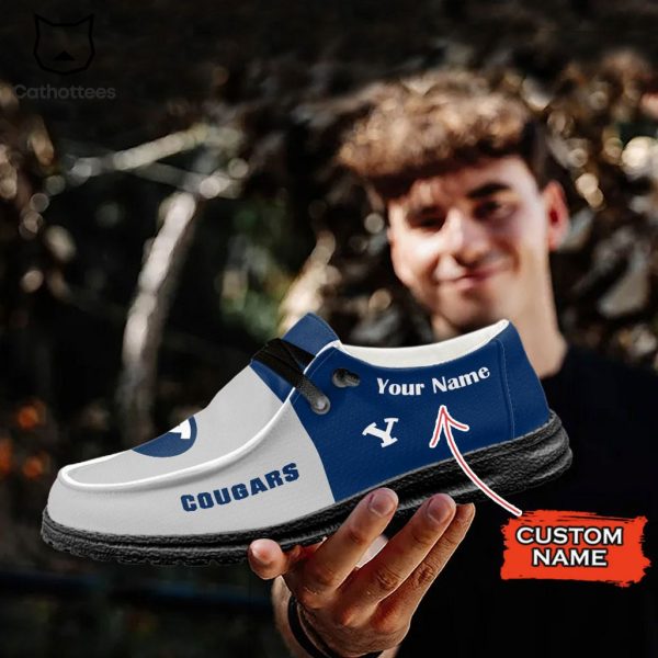 NCAA BYU Cougars Hey Dude Shoes – Custom name