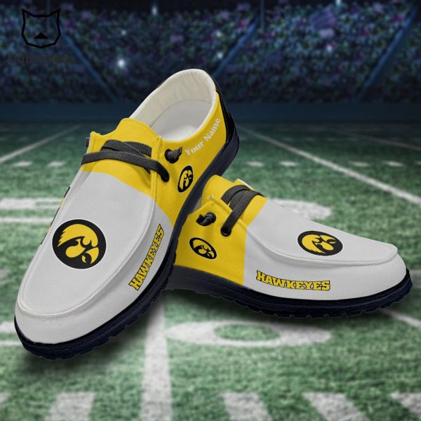 NCAA Iowa Hawkeyes Hey Dude Shoes – Custom name