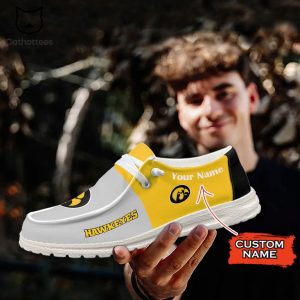 NCAA Iowa Hawkeyes Hey Dude Shoes – Custom name