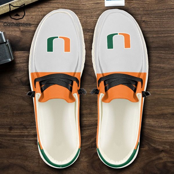 NCAA Miami Hurricanes Hey Dude Shoes – Custom name