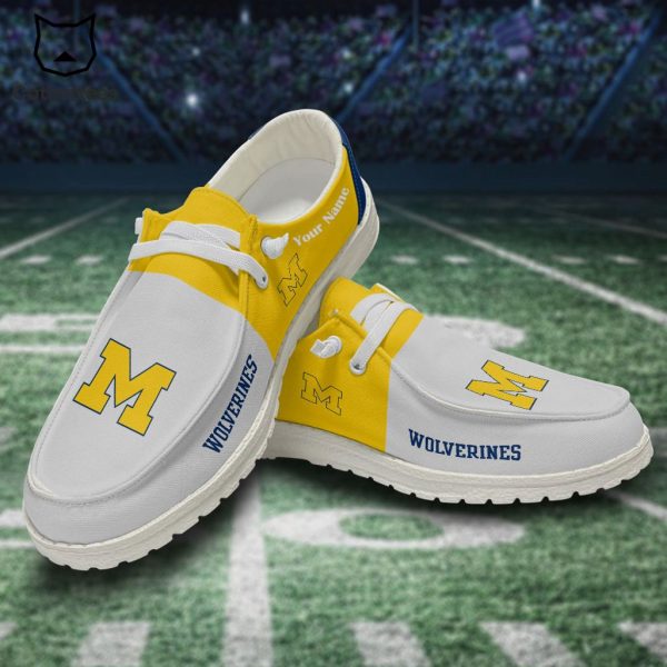 NCAA Michigan Wolverines Hey Dude Shoes – Custom name