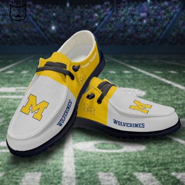 NCAA Michigan Wolverines Hey Dude Shoes – Custom name