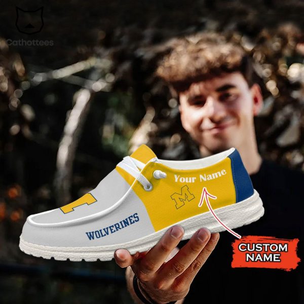 NCAA Michigan Wolverines Hey Dude Shoes – Custom name