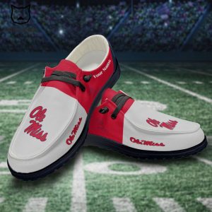 NCAA Ole Miss Rebels Hey Dude Shoes – Custom name