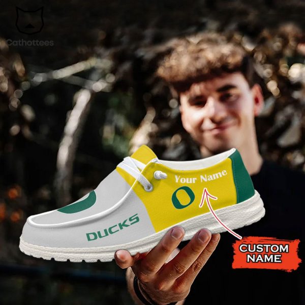 NCAA Oregon Ducks Hey Dude Shoes – Custom name