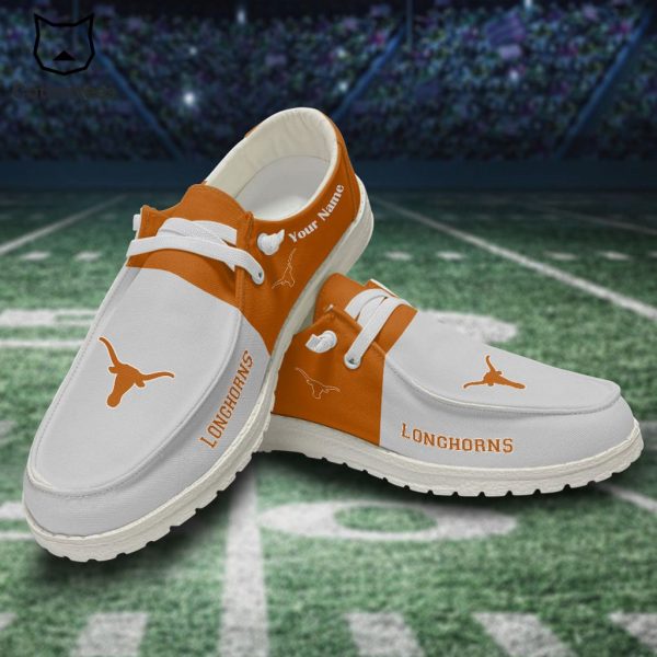 NCAA Texas Longhorns Hey Dude Shoes – Custom name