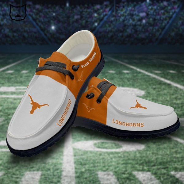 NCAA Texas Longhorns Hey Dude Shoes – Custom name