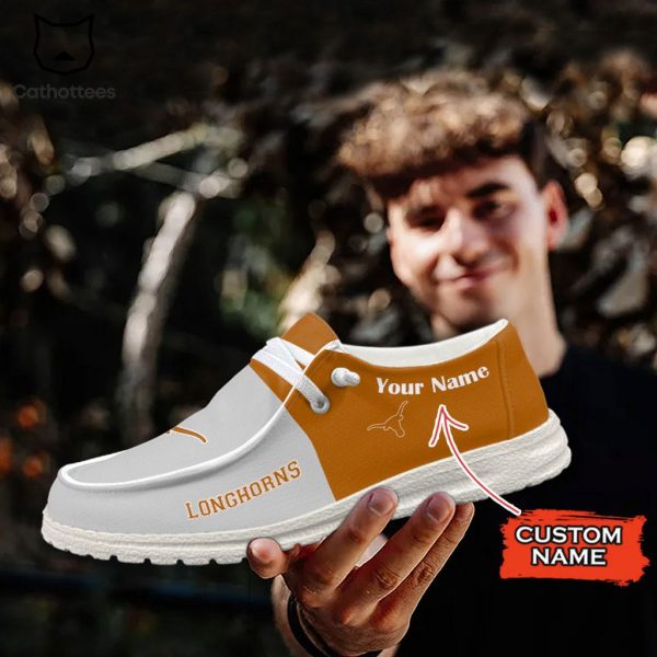 NCAA Texas Longhorns Hey Dude Shoes – Custom name