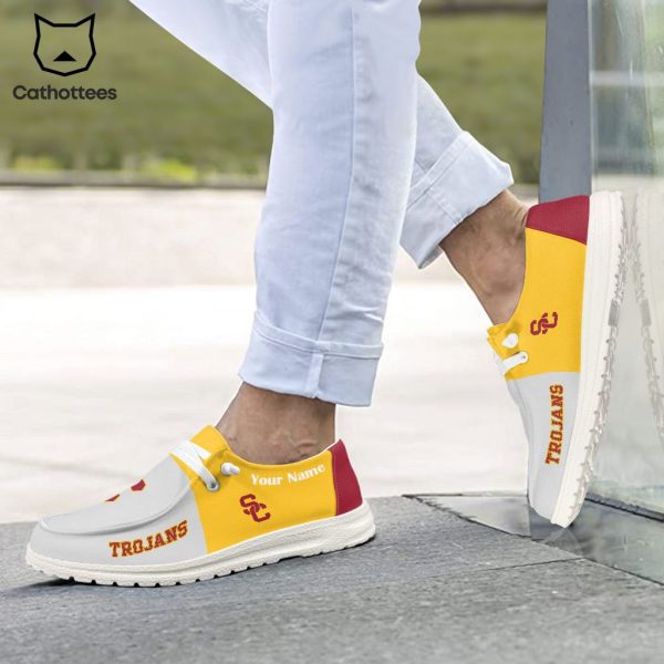 NCAA USC Trojans Hey Dude Shoes – Custom name