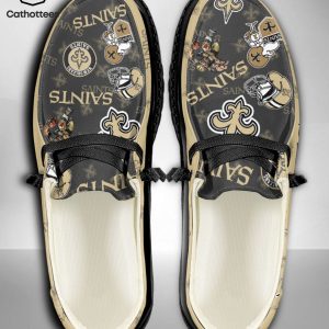 NEW NFL New Orleans Saints  Custom Name Hey Dude Shoes