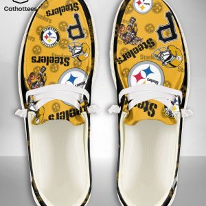 NEW NFL Pittsburgh Steelers  Custom Name Hey Dude Shoes