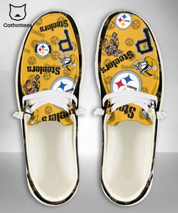 NEW NFL Pittsburgh Steelers  Custom Name Hey Dude Shoes