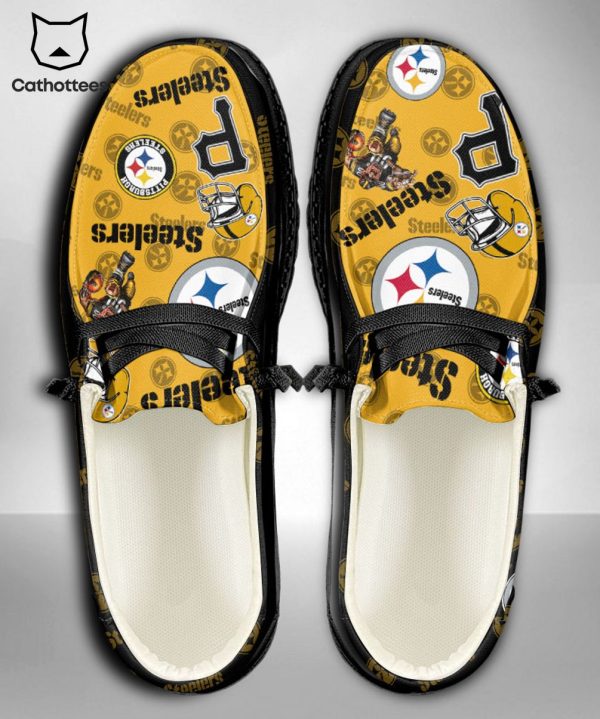 NEW NFL Pittsburgh Steelers  Custom Name Hey Dude Shoes