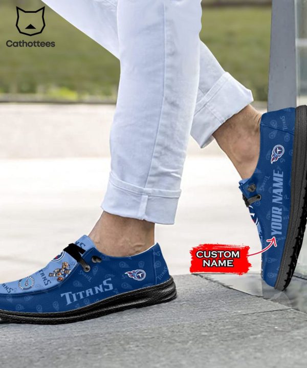 NEW NFL Tennessee Titans Custom Name Hey Dude Shoes