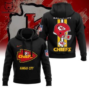 NFL Kansas City Chiefs Nike Logo Design Black 3D Hoodie