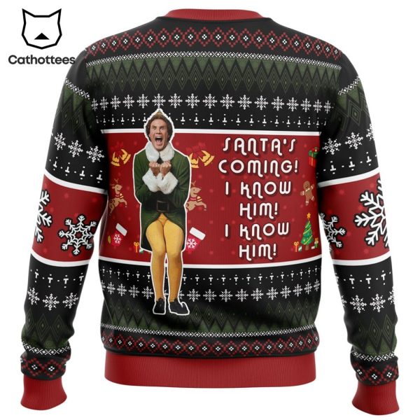 OMG Santa Elf Ugly Christmas Sweater