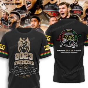 Penrith Panthers 3-Peat Panthers 26 Def 24 Broncos 3D Hoodie