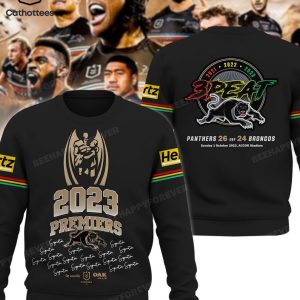 Penrith Panthers 3-Peat Panthers 26 Def 24 Broncos 3D Hoodie