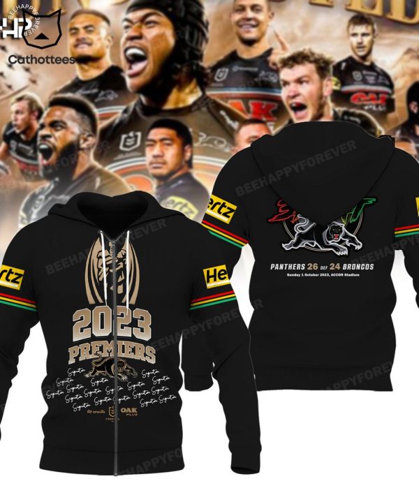 Penrith Panthers 3-Peat Panthers 26 Def 24 Broncos 3D Hoodie