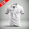 Personalized AMG Mercedes Benz Logo Design Black 3D Polo