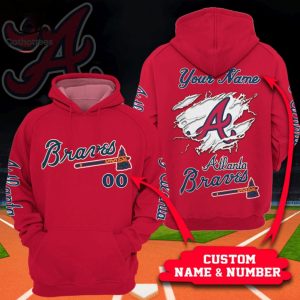 Personalized Atlanta Braves 3D Hoodie